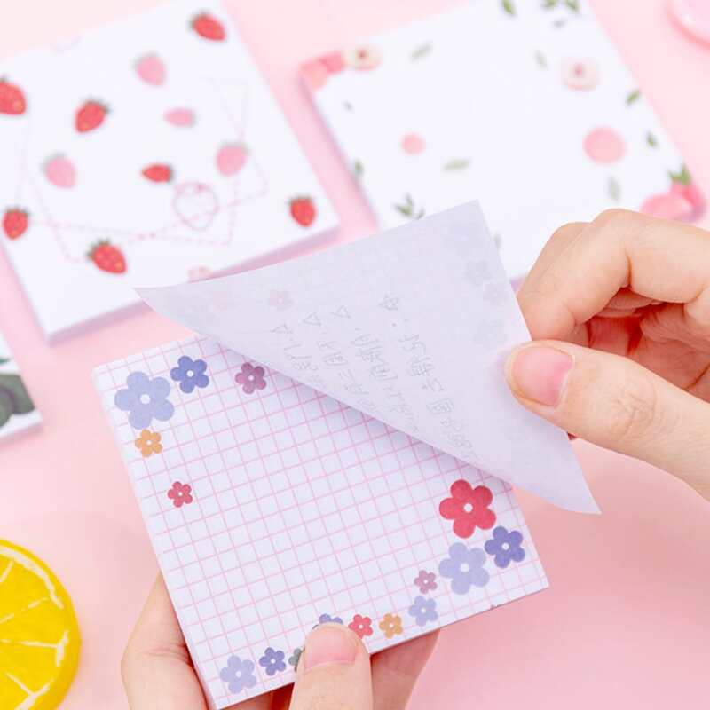 

1pc Fruit Print Random Memo Pad, Multicolor