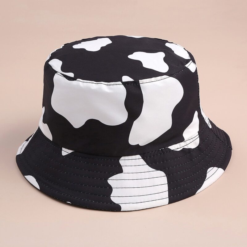

Two Tone Bucket Hat, Black and white