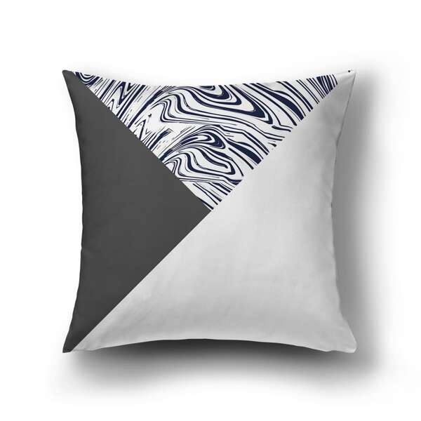 

Color Block Cushion Cover Without Filler, Multicolor