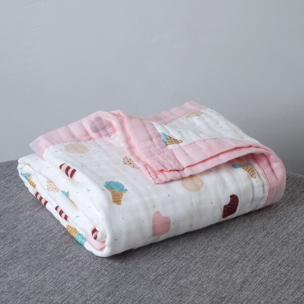 

Baby Cartoon Ice Cream Graphic Blanket, Multicolor
