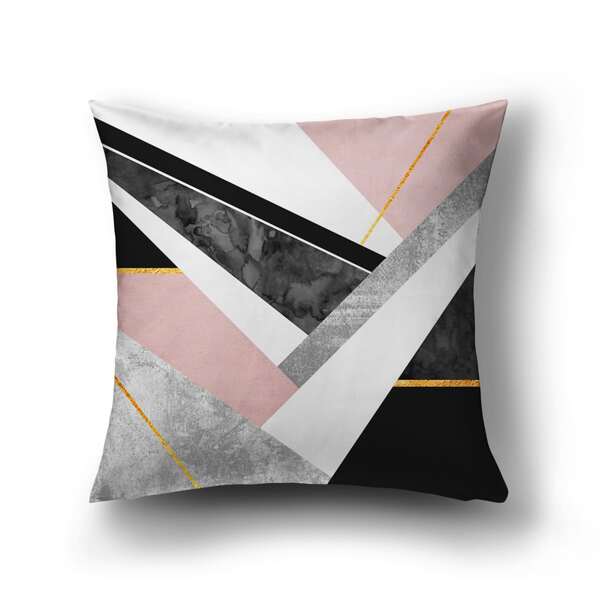 

Geometric Pattern Cushion Cover Without Filler, Multicolor