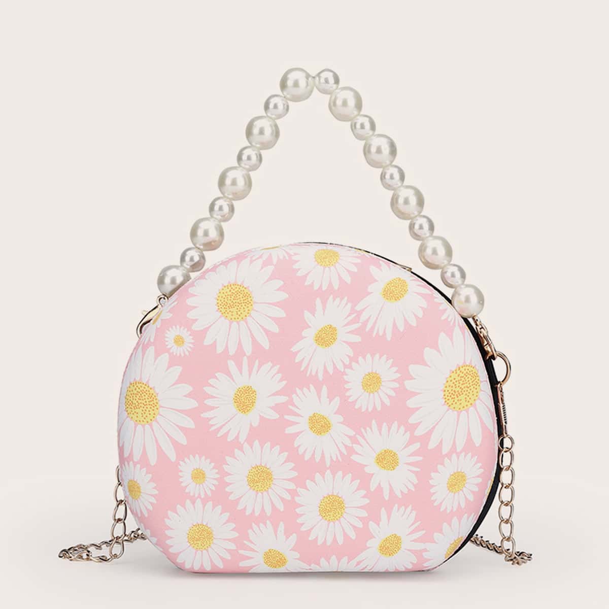

Daisy Circle Bag, Pink