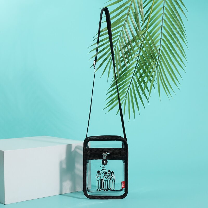 

Cartoon Graphic Clear Crossbody Bag