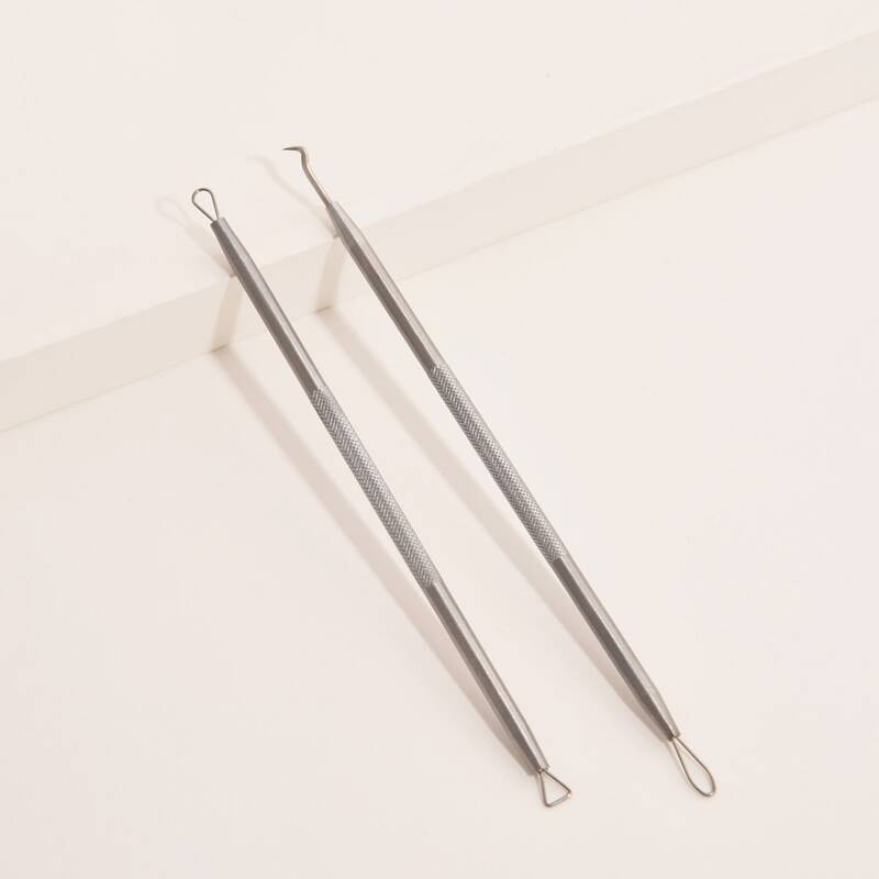 

2pcs Stainless Steel Acne Needle, Silver