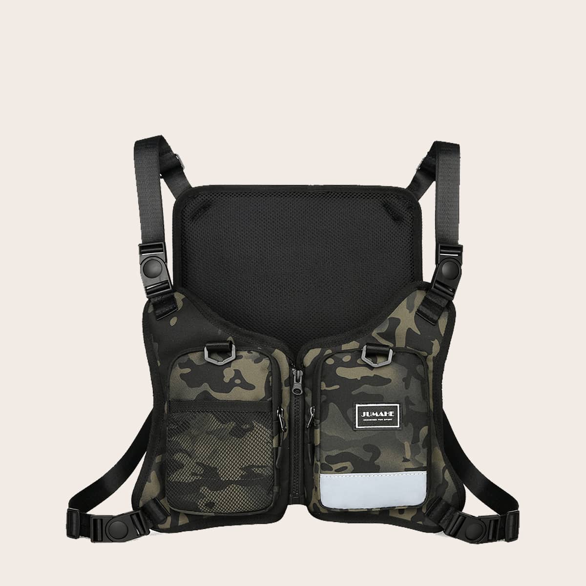

Guys Camo Pattern Chest Bag, Multicolor