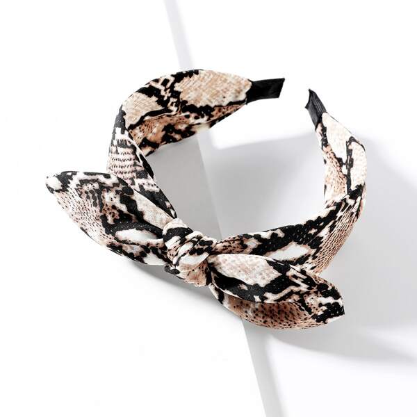 

Snakeskin Print Hair Hoop, Multicolor