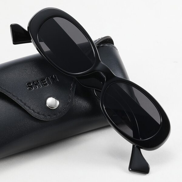 

Men Acrylic Frame Tinted Lens Sunglasses, Black
