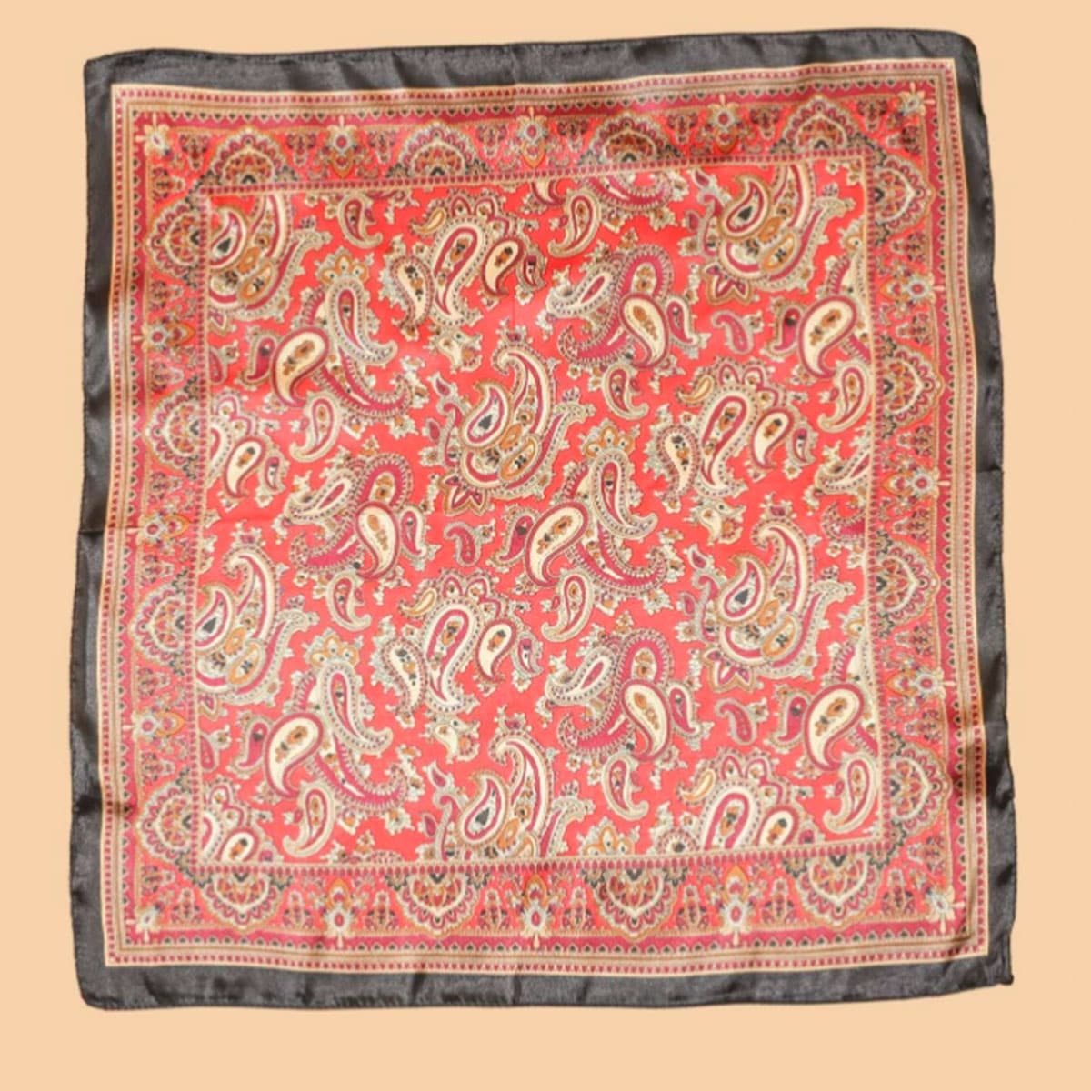 

Paisley Pattern Scarf, Red