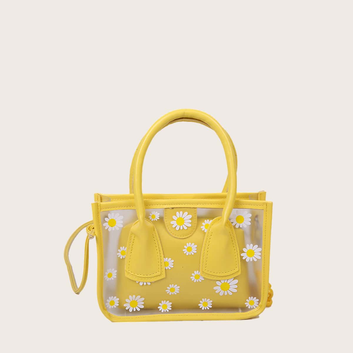 

Daisy Satchel Bag, Yellow