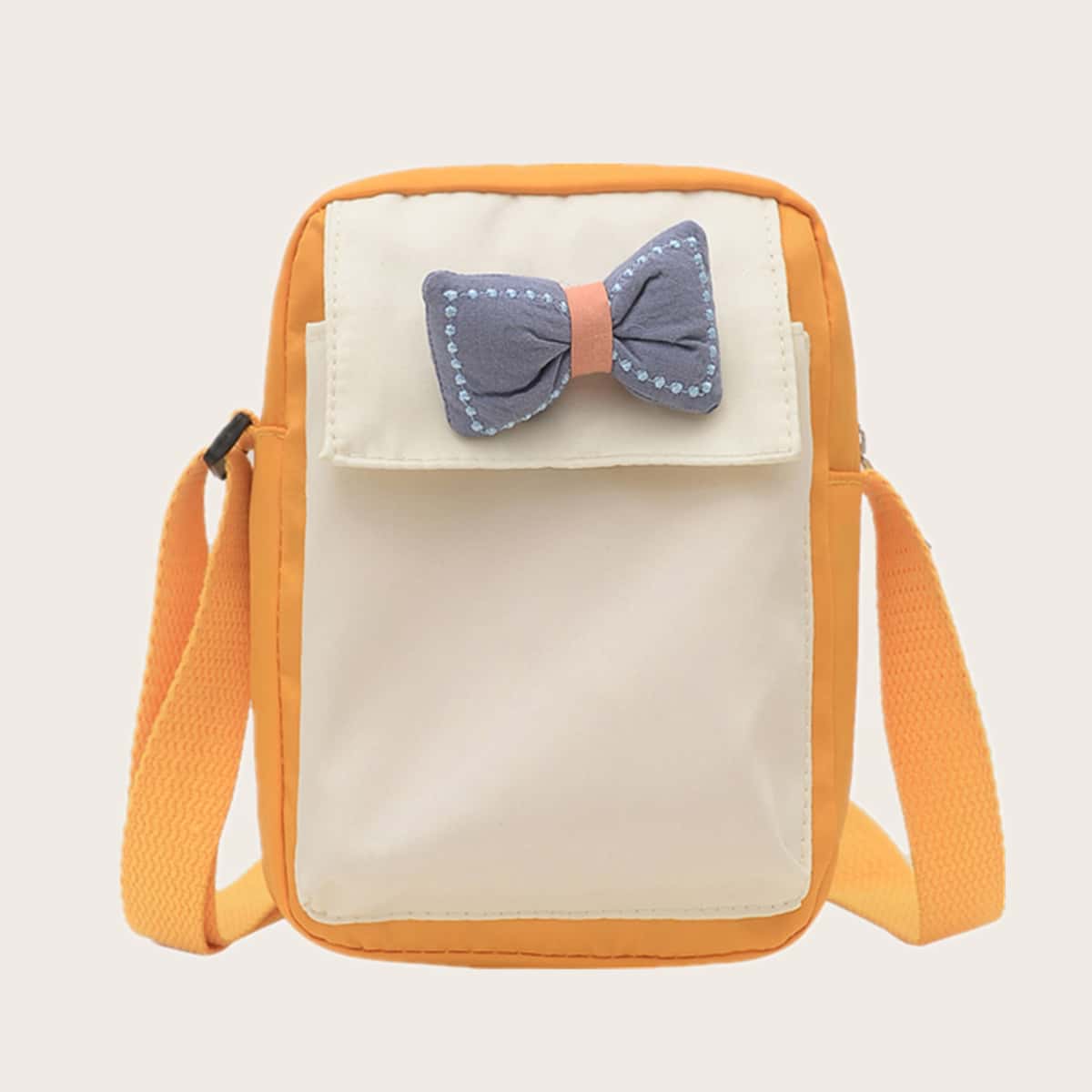 

Colorblock Bow Crossbody Bag, Multicolor
