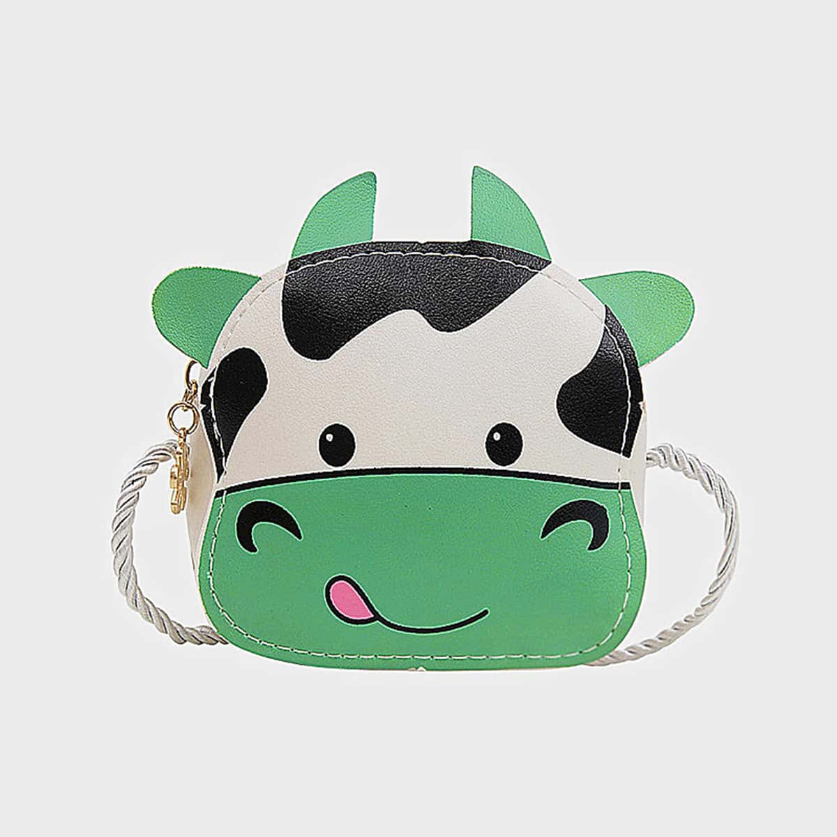 

Cartoon Cow Crossbody Bag, Multicolor