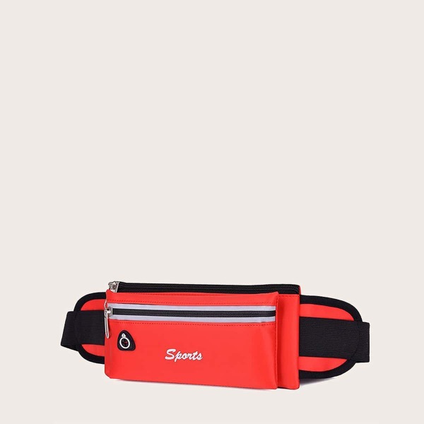 

Letter Graphic Fanny Pack, Red