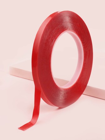 1roll Double Sided Tape Press On Nails Adhesive Strong Sticky Mounting Tapes For Press On Nail Packaging,Nail Supplies,Nail Tools,Nail Art Tools,Back To School,Nails,Nail Tools For Press On Nails