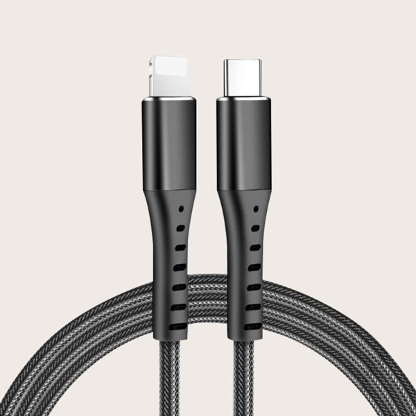 

1.2M 20W Fast Charging Phone Data Cable, Black