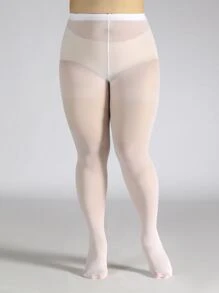 Plus Mesh Tight - White - View 1