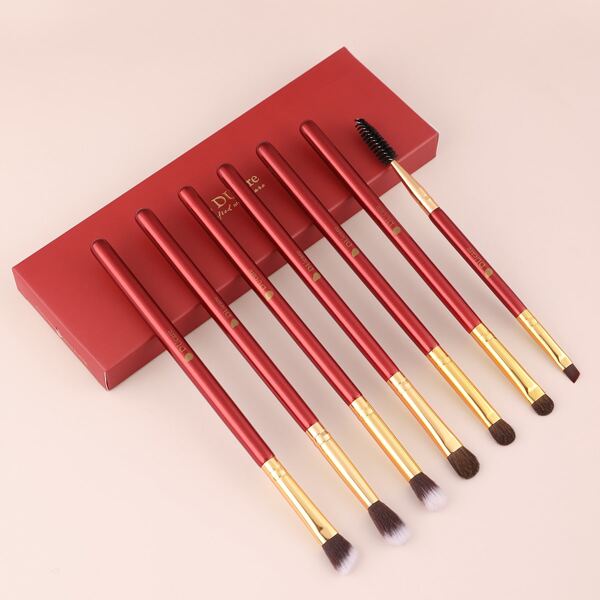 

7pcs Eyeshadow Brush Set, Red