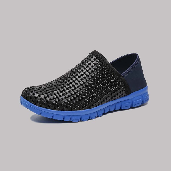 

Men Hollow Out Low-top Sneakers, Black