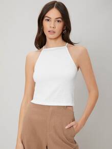 MOTF PREMIUM CRISS-CROSS SMOCKED TOP - White - View 2