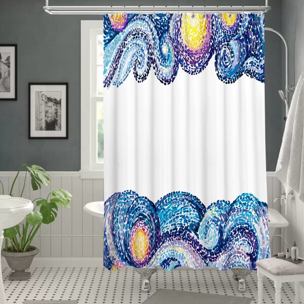 

Oil Painting Pattern Shower Curtain, Multicolor