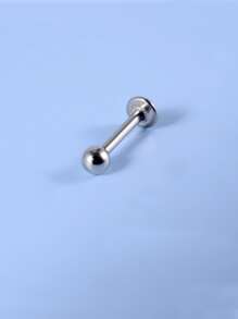 男士不銹鋼,極簡唇釘適用於龐克穿孔,A時尚身體鏈禮品適用於任何場合 - 銀色 - 查看 1