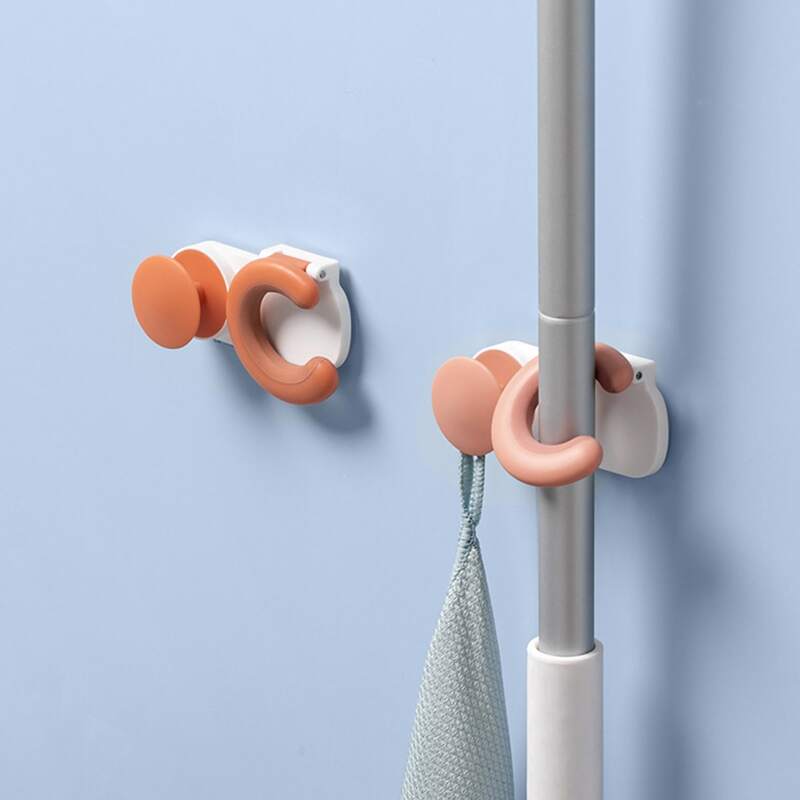 

1pc Punch-free Mop Storage Hook, Multicolor
