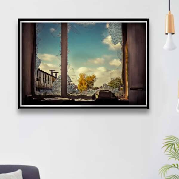 

Sky Print DIY Diamond Unframed Painting, Multicolor
