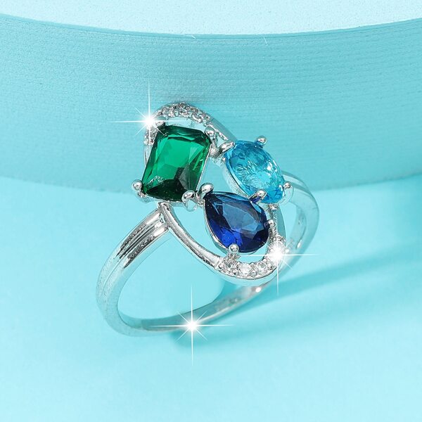 

Rhinestone Decor Ring, Multicolor