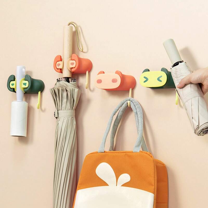 

1pc Cartoon Multifunctional Mop Storage Hook, Multicolor