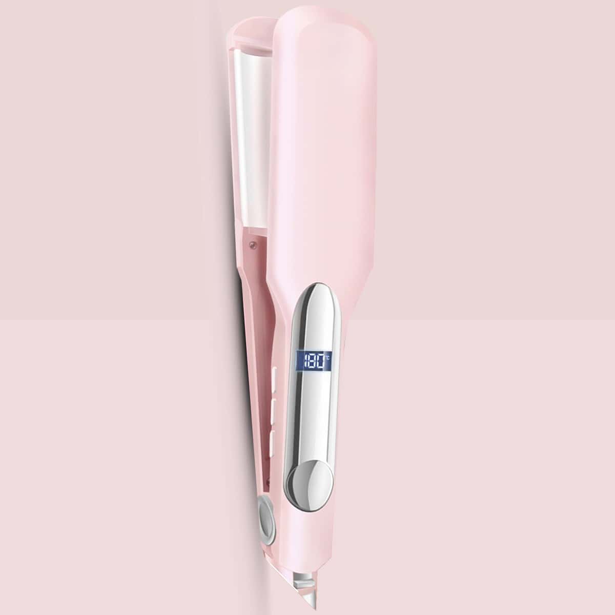 

Digital Display Temperature Hair Curler, Pink