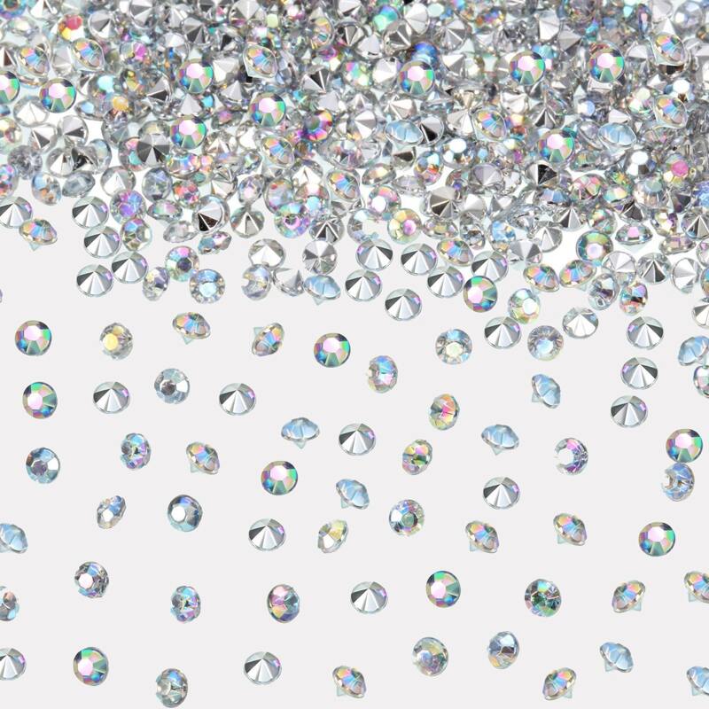 

1000pcs Laser Crystal Decoration, White
