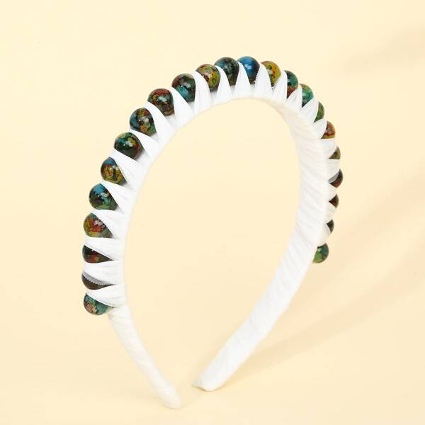 

Bead Decor Hair Hoop, Multicolor