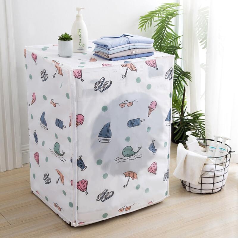 

1pc Cartoon Pattern Washing Machine Dust Cover, Multicolor