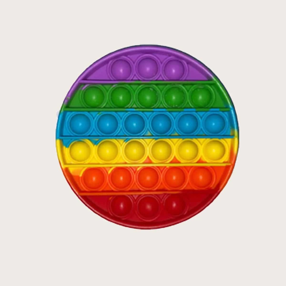 

1pc Round Rainbow Math Mental Arithmetic Desktop Toy, Multicolor