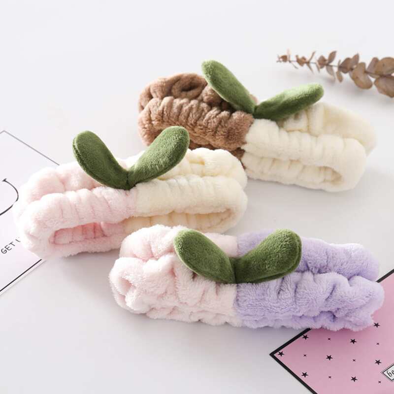 

1pc Random Colorblock Bath Headband, Multicolor