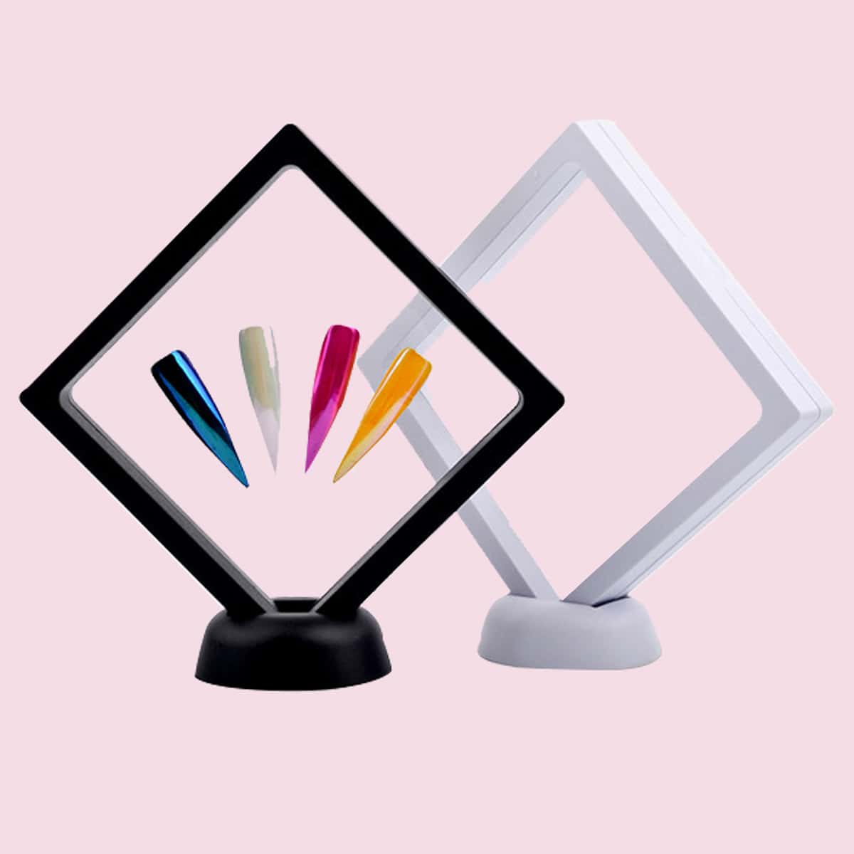 

1pc Random Nail Art Display Stand, Black and white