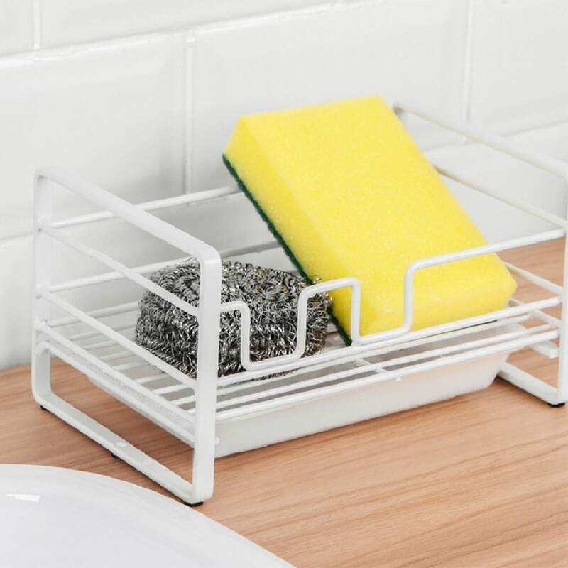 

Kitchen Drain Storage Rack, White