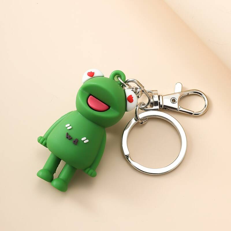 

Cartoon Frog Bag Charm, Green