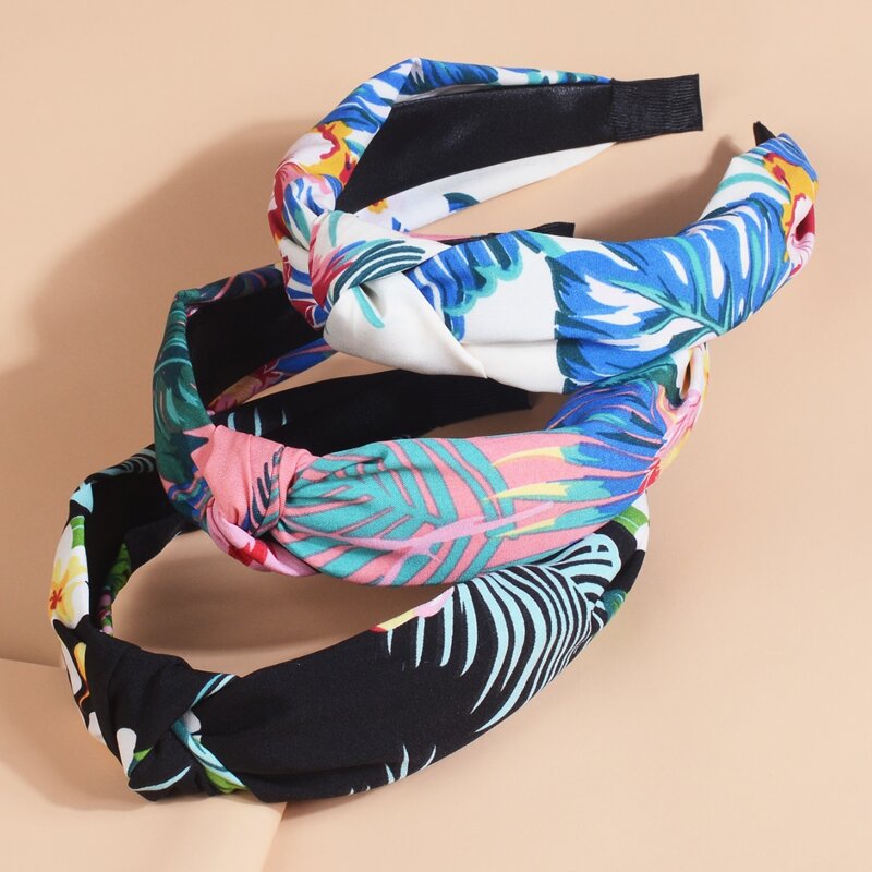 

3pcs Tropical Floral Headband, Multicolor