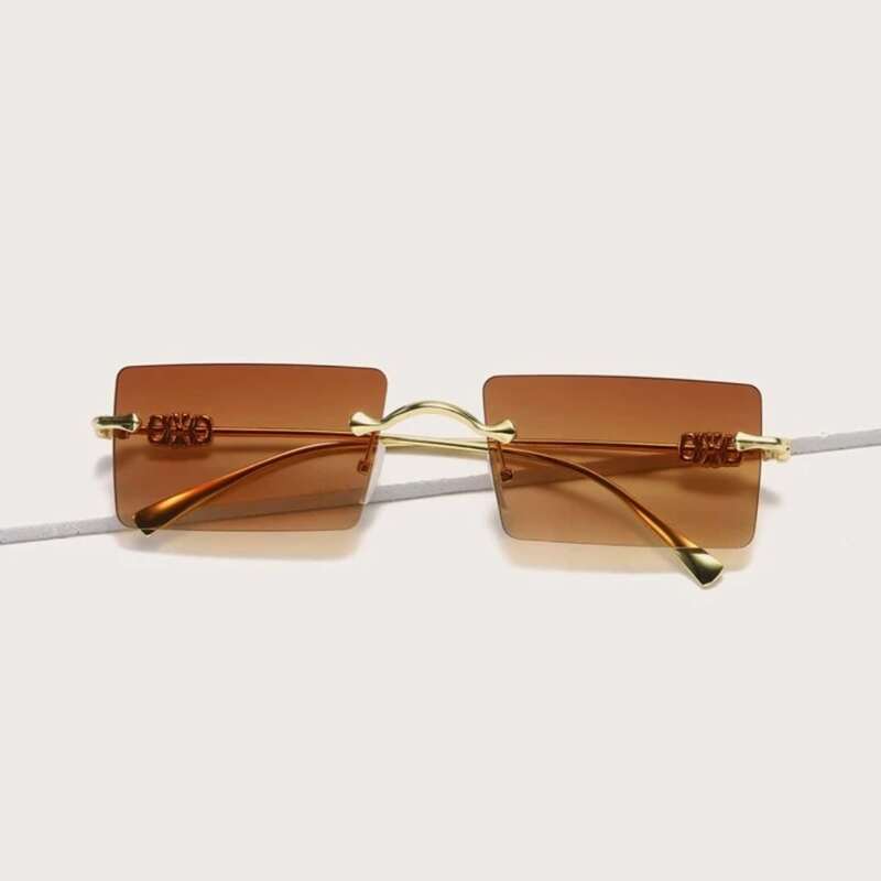 

Rimless Rectangle Frame Sunglasses