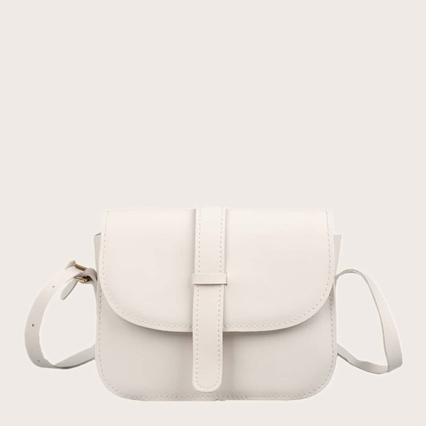 

Flap Crossbody Bag, Beige