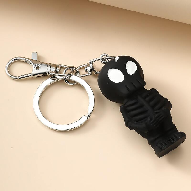 

Skeleton Bag Charm, Black
