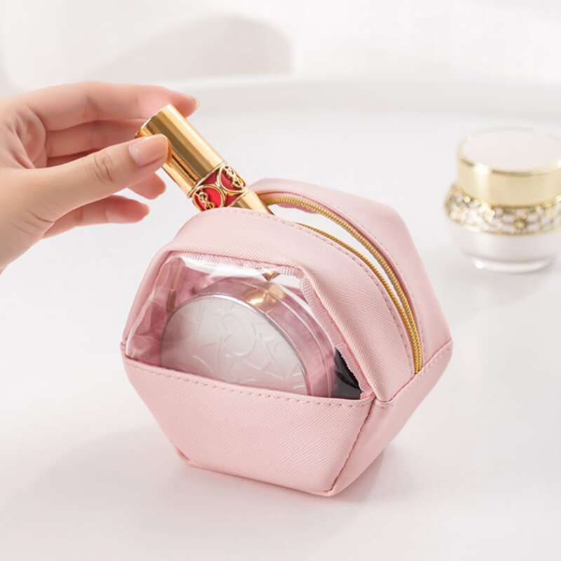 

Mini Clear Makeup Bag, Pink