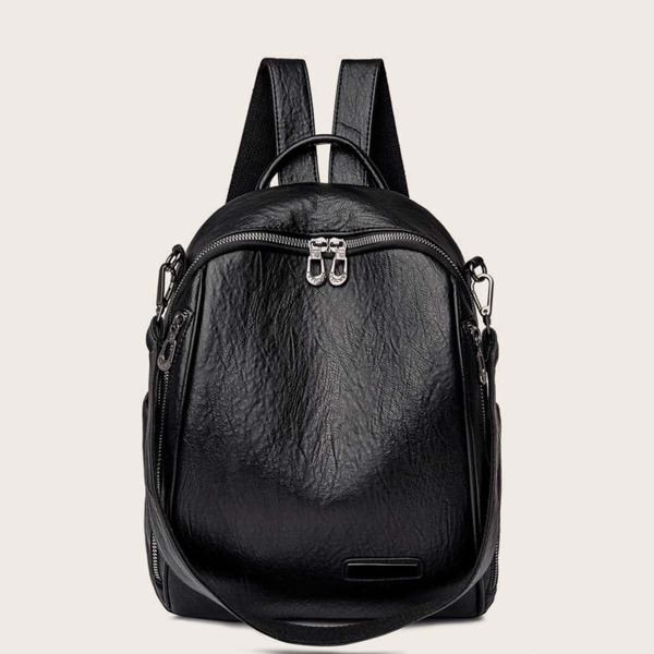 

Minimalist Backpack With Detachable Strap, Black