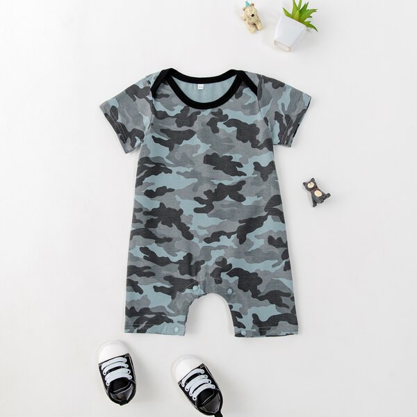 

Baby Boy Camo Popper Romper, Multicolor