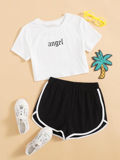T-shirt Cropped Fille SheIn - Tie Dye - Manches Longues - Taille 10 Ans