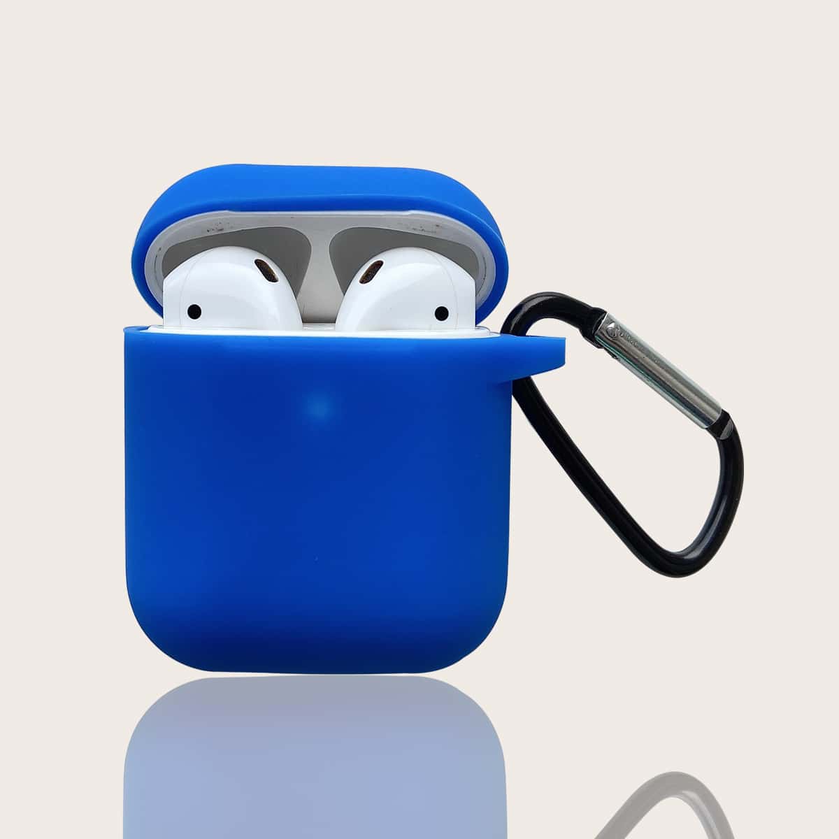

1pc Solid AirPods Case, Royal blue