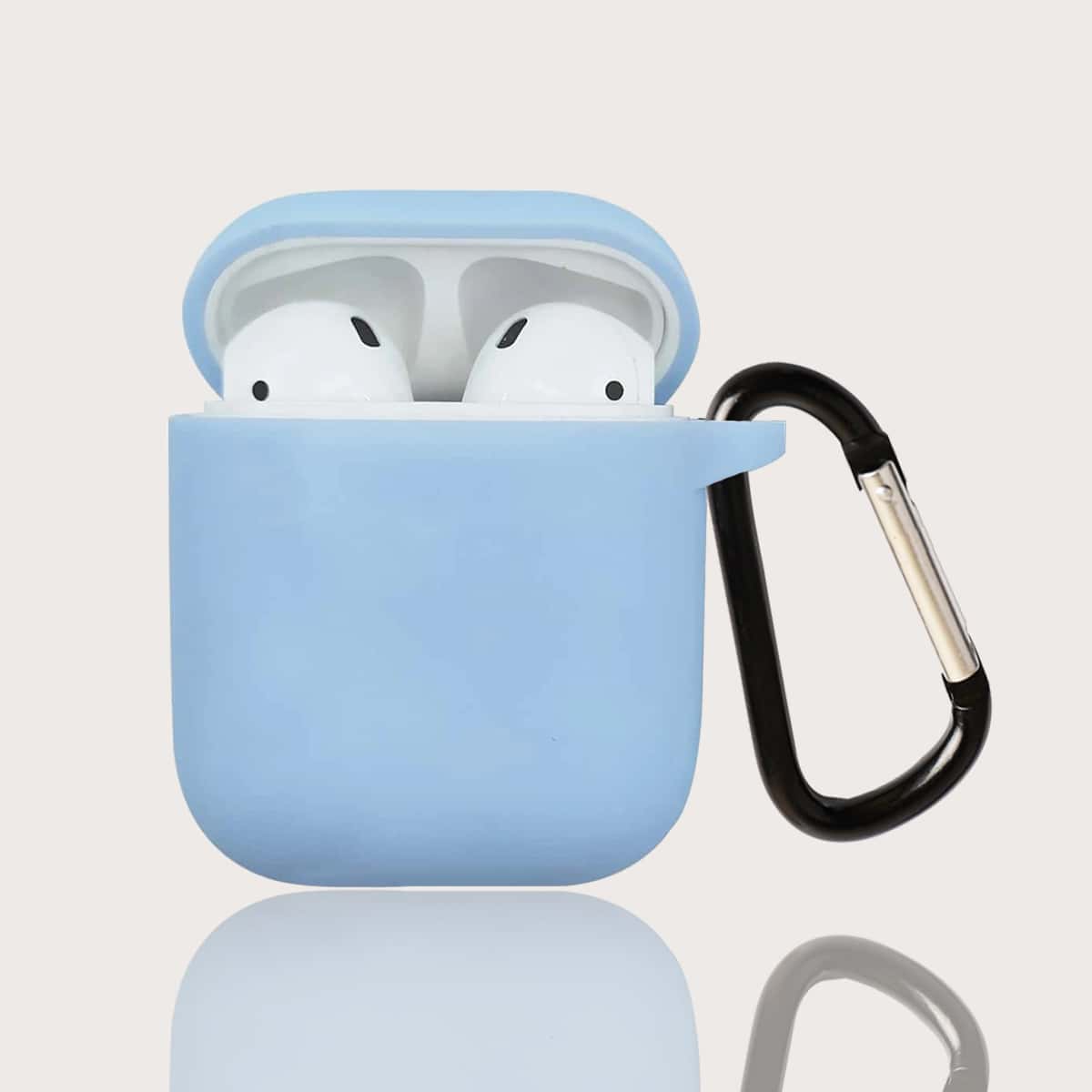 

1pc Solid Airpods Case, Blue