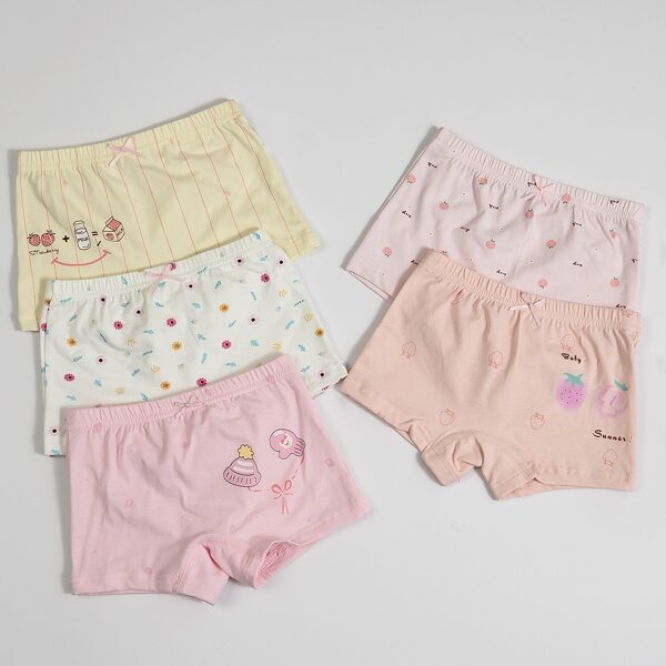 

Toddler Girls 5pack Cartoon Underwear, Multicolor