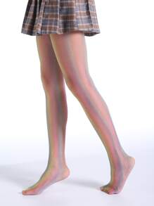 彩色漁網襪 - 彩色 - 查看 8