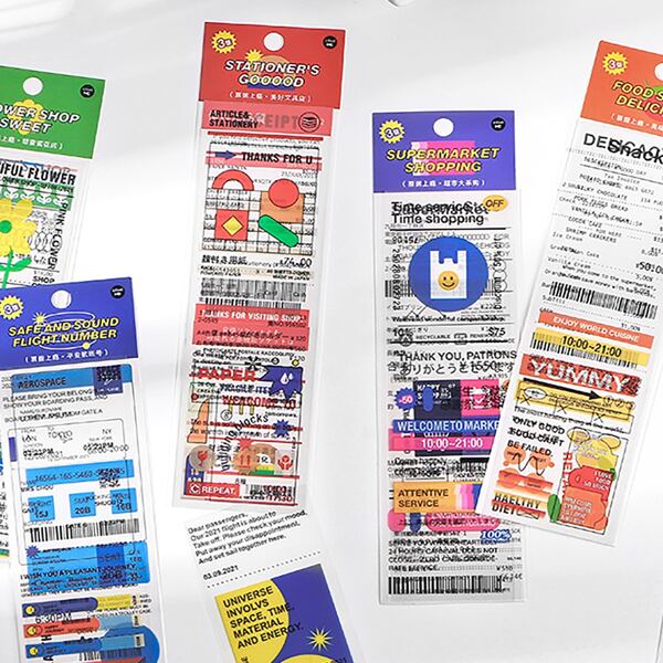 

3sheets Mixed Pattern Random Sticker, Multicolor